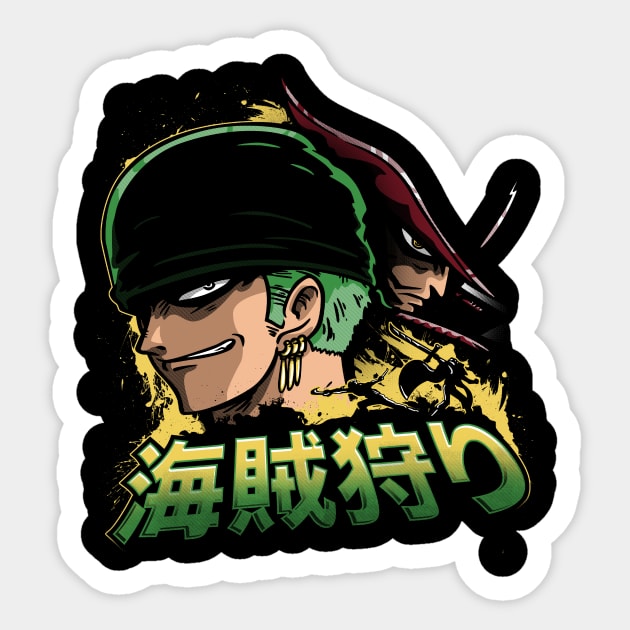 PIRATE HUNTER Sticker by CoDDesigns